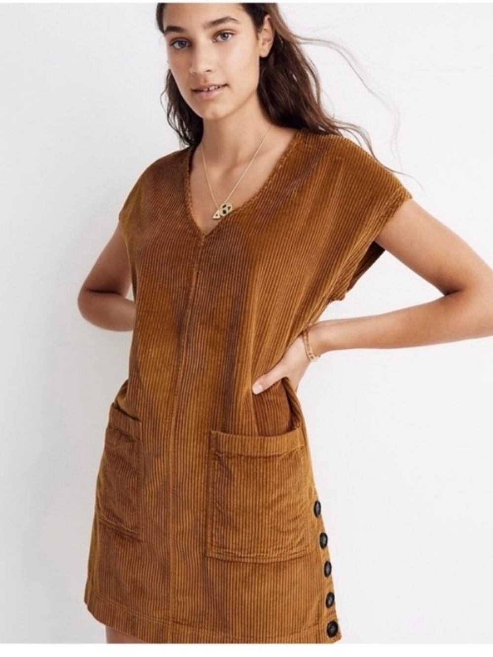 Madewell corduroy dress sz XXS